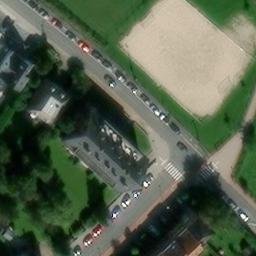 Sand Volleyball Court — aerial view