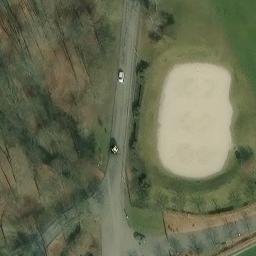 Sand Volleyball Court, Bad Blankenburg — aerial view