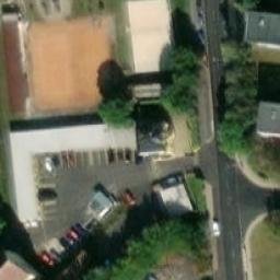 Grass Volleyball Court — aerial view