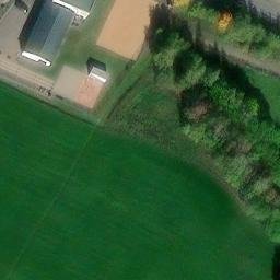 Sand Volleyball Court, Ilmenau — aerial view