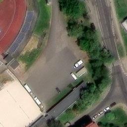 Sand Volleyball Court — aerial view