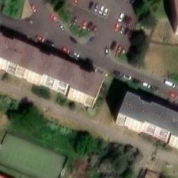 Volleyball Court near Ústí nad Labem — aerial view