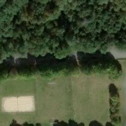 Sand Volleyball Court in Zeulenroda, Thüringen — aerial view