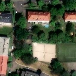 Sand Volleyball Court — aerial view
