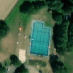 Sand Volleyball Court — aerial view