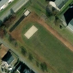 Sand Volleyball Court — aerial view