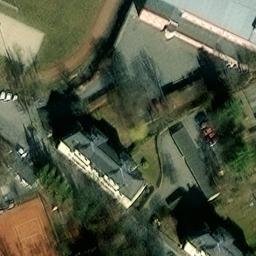 Sand Volleyball Court — aerial view