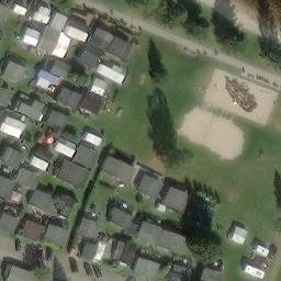 Sand Volleyball Court — aerial view