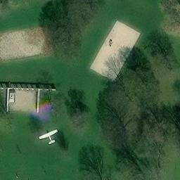 Sand Volleyball Court, Bad Honnef — aerial view