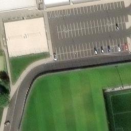 Sand Volleyball Court — aerial view
