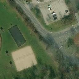Sand Volleyball Court, Saalfeld/Saale — aerial view