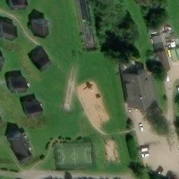 Sand Volleyball Court, Heimbach — aerial view