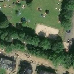 Sand Volleyball Court — aerial view