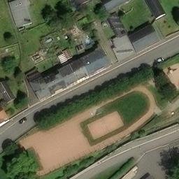 Sand Volleyball Court — aerial view