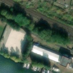 Sand Volleyball Court — aerial view