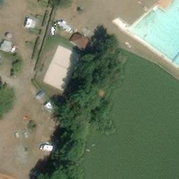 Sand Volleyball Court — aerial view