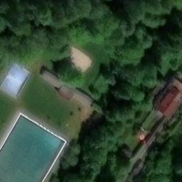 Sand Volleyball Court, Schwarzatal — aerial view