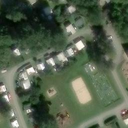 Sand Volleyball Court in Altenbeuthen, Thüringen — aerial view