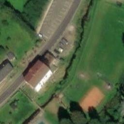 Volleyball Court near Petříkovice — aerial view