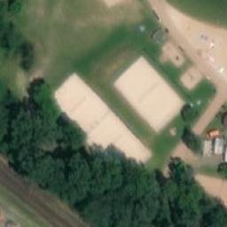 Sand Volleyball Court — aerial view