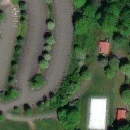 Sand Volleyball Court, Meiningen — aerial view