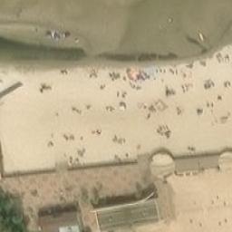 Unorganized Division No. 19 Beach Volleyball Court #1 — aerial view