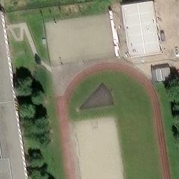Volleyball Court near Bílina — aerial view