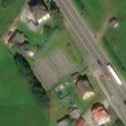 Volleyball Court near Trutnov — aerial view
