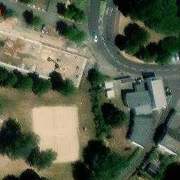 Sand Volleyball Court, Fulda — aerial view
