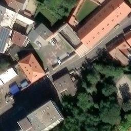 Volleyball Court near Bílina — aerial view