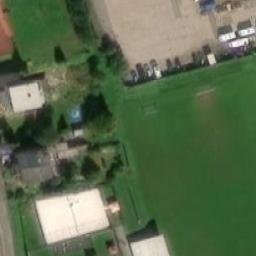 Sand Volleyball Court — aerial view
