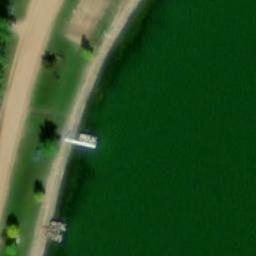Sandy Lake Beach Volleyball Court — aerial view