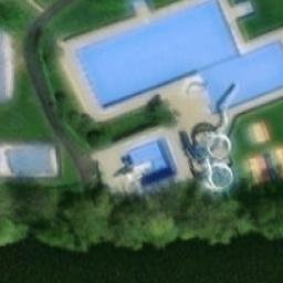 Sand Volleyball Court — aerial view