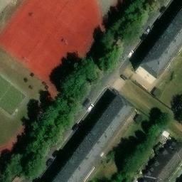 Volleyball Court near Rodewisch — aerial view