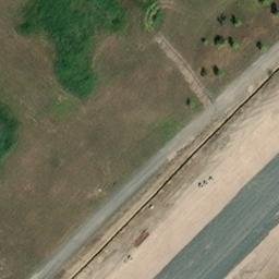 Sand Volleyball Court — aerial view