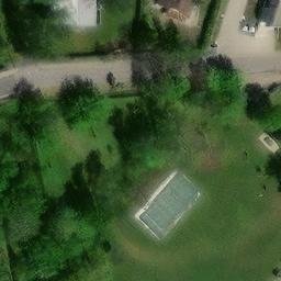 Sand Volleyball Court — aerial view