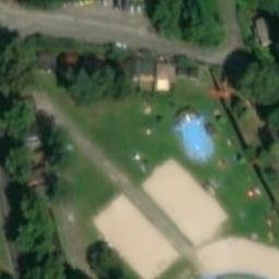 Sand Volleyball Court — aerial view