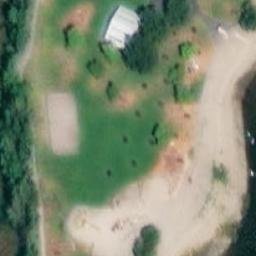 Invermere Beach Volleyball Court — aerial view