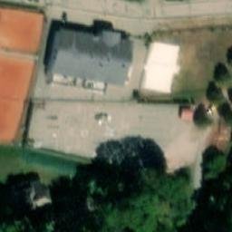 Sand Volleyball Court — aerial view