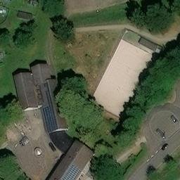 Sand Volleyball Court, Nettersheim — aerial view