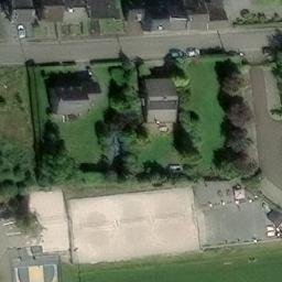 Sand Volleyball Court — aerial view