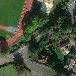 Sand Volleyball Court — aerial view