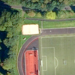 Sand Volleyball Court, Nauort — aerial view