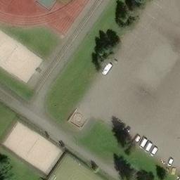 Sand Volleyball Court — aerial view