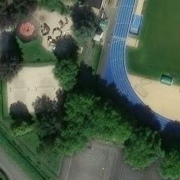 Sand Volleyball Court — aerial view