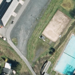 Volleyball Court, Steinach — aerial view