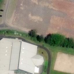 Sand Volleyball Court, Hildburghausen — aerial view