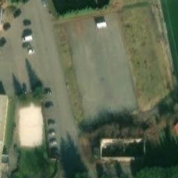 Sand Volleyball Court — aerial view