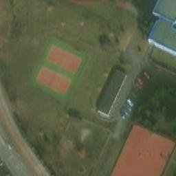 Volleyball Court near Mladá Boleslav — aerial view