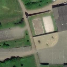 Sand Volleyball Court — aerial view